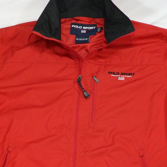 Polo Ralph Lauren Other - VTG POLO SPORT Back Pouch Windbreaker Jacket Sz Med